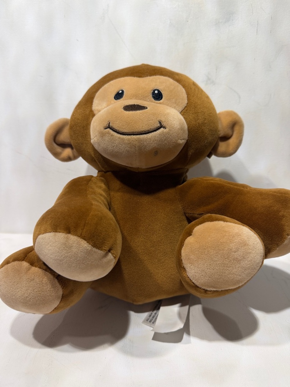 Plush Brown Monkey Stuffed Animal Toy - Soft Cuddly Comfort